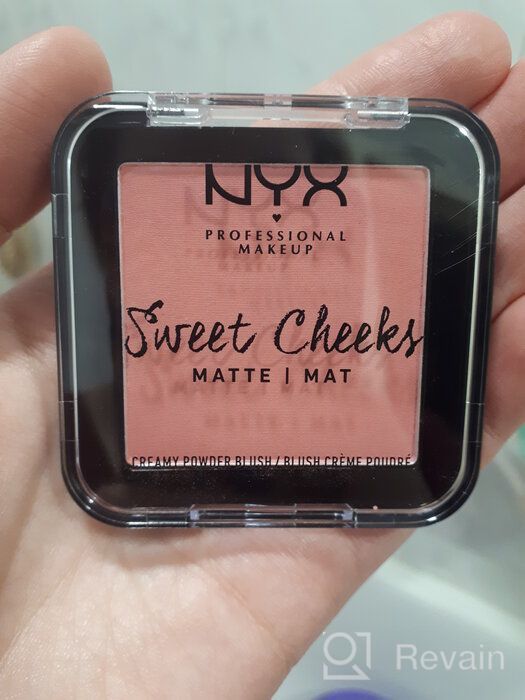 img 2 attached to NYX professional makeup Pressed Blush Sweet Cheeks Creamy Powder Matte, 11 Silence Is Golden review by Anastazja Lenarcik ᠌