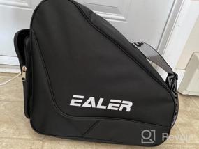 img 8 attached to EALER Тяжелая сумка для переноски хоккейных коньков, регулируемый плечевой ремень