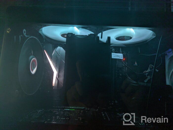 img 2 attached to 🌈 ID-COOLING XF-12025-RGB Black/RGB Housing Fan: High-Performance Cooling Solution with Striking RGB Illumination review by Putri Cantika ᠌