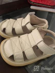 img 5 attached to LONSOEN Toddler Outdoor Leather Sandals Boys' Shoes in Outdoor