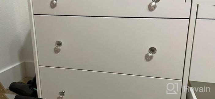 img 1 attached to Silver 30Mm Diamond Shaped Crystal Glass Cabinet Knobs Pull Handles - 6 Pack YourGift review by Onur Donovan