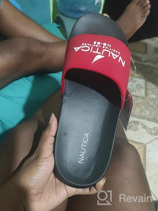 img 1 attached to 🏖️ Nautica Dolan Black Athletic Slide Sandals - Size 9: Ultimate Comfort for Active Souls review by Andrew Roll