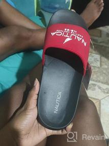 img 8 attached to 🏖️ Nautica Dolan Black Athletic Slide Sandals - Size 9: Ultimate Comfort for Active Souls