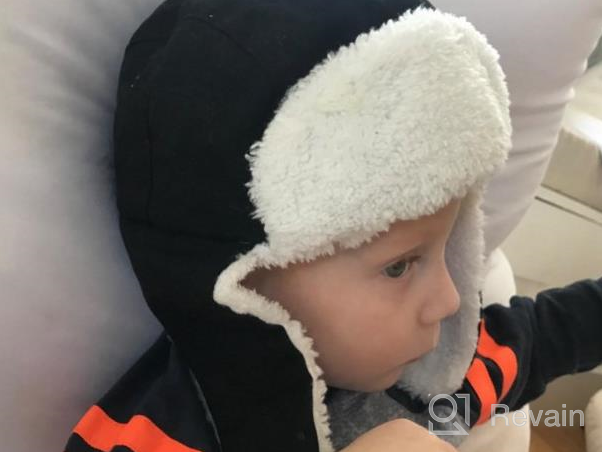 img 1 attached to 🧢 Warm and Windproof Trapper Hat with Earflaps for Toddler Boys review by Brian Pius