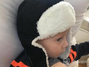 img 5 attached to 🧢 Warm and Windproof Trapper Hat with Earflaps for Toddler Boys