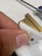 img 1 attached to Wahl Detailer 8081 White Ceramic Double Gold Standard Replacement Blade Set. review by Jun Alves