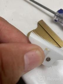 img 5 attached to Wahl Detailer 8081 White Ceramic Double Gold Standard Replacement Blade Set.