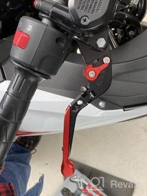 img 6 attached to Регулируемые короткие рычаги с ЧПУ: BAIONE Складная выдвижная замена тормоза сцепления для мотоцикла Kawasaki Ninja 400 250R 300R Z300 Z250SL