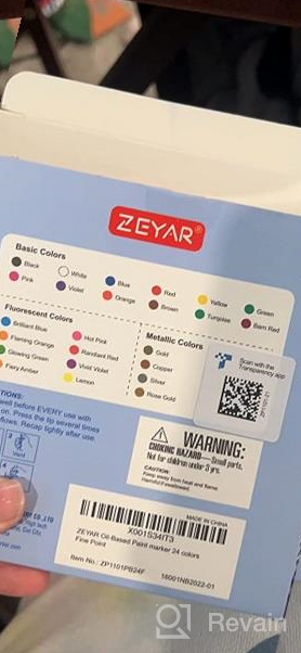 img 1 attached to ZEYAR Oil-Based Paint Markers, Expert Of Rock Painting, Extra Fine Point, 48 Colors, AP Certified. Permanent Ink & Waterproof, Works On Rock, Wood, Glass, Metal, Ceramic And More (48 Colors) review by Jenny Hupke