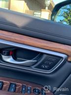 img 1 attached to Peach Wood Grain Inner Window Switch Panel Cover For Honda CRV CR-V 2017-2022 LX EX - Set Of 4 Interior Accessories, No Rear Seat Heating Buttons Included - By Flash2Ning review by Tim Thuss