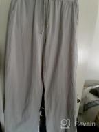img 1 attached to Women'S Loose Cotton Linen Palazzo Pants With Drawstring Waist For Summer review by Lauren Brown