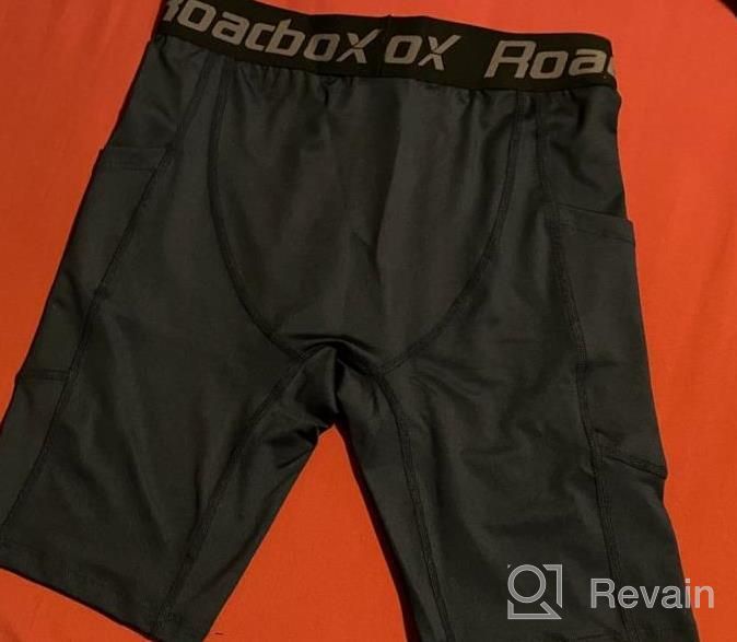 img 1 attached to Men'S Roadbox Compression Shorts: Athletic Running Spandex With Perfect Pocket review by Greg Wilkerson