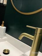 img 1 attached to Matte Black Bathroom Faucet With Pop-Up Drain Assembly, Single Lever, Single Hole, And 6-Inch 3 Hole Cover Deck Plate - TRUSTMI Brass review by Montez Parson