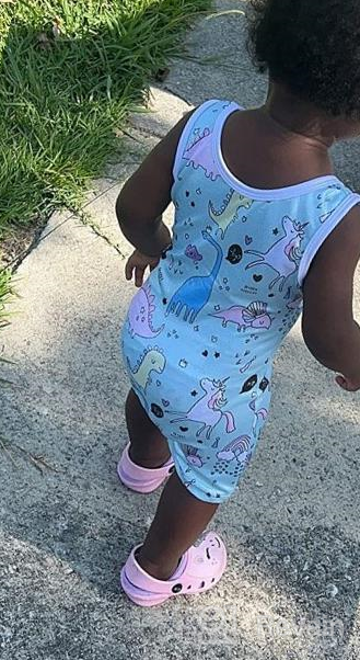 img 1 attached to Gymnastics Leotards for Girls Toddlers: Unicorn, 🤸 Dinosaur, Rainbow, Mermaid, Leopard, Donut, Galaxy - Biketards Available! review by Ricardo Stewart