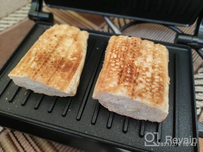 img 2 attached to Sandwich maker Kitfort KT-1609 Panini Maker, red review by Czesawa Czarnucha ᠌