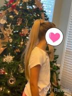 img 1 attached to 24 Inch SARLA Dirty Blonde Ponytail Hair Extension - Straight Synthetic Wrap Around For Women And Girls review by Kevin Silver