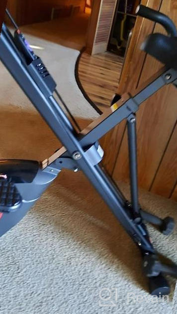 img 1 attached to ADVENOR Folding Magnetic Exercise Bike With Arm Resistance Bands And Backrest For Comfortable Home Fitness review by Brandon Selpasoria