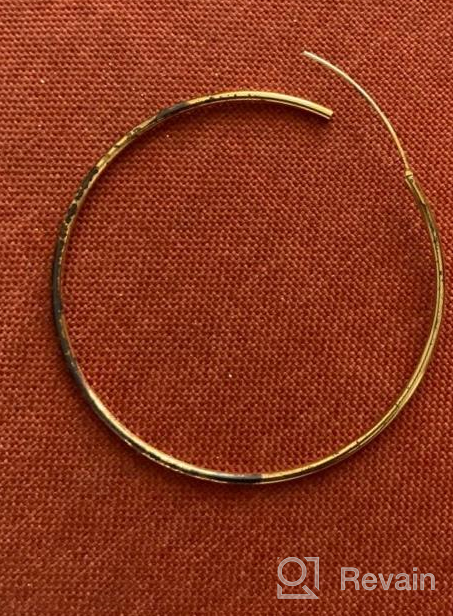 img 1 attached to 💍 Silvora Sterling Silver Hoop Earrings: Hypoallergenic, Polished Endless Circles in 18K Gold - Perfect Gifts for Women and Girls with 4 Sizes and Elegant Packaging review by Audrey West