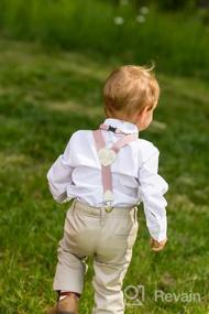 img 4 attached to 💖 YJDS Cute Heart Leather Suspenders: Stylish Boys' Accessories for a Trendy Look
