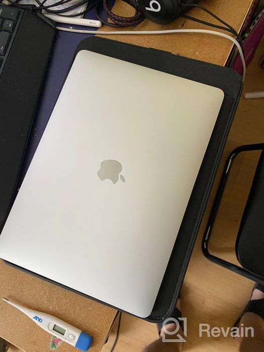 img 2 attached to 💼 Incase ICON Sleeve with Woolenex for 13" MacBook Pro, Lightweight & Shock-Absorbing TENSAERLITE Protection, Heather Navy (INMB100366-HNY) review by Maejima Riko ᠌