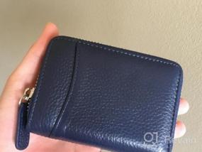 img 7 attached to 👛 ISIRO Leather Wallet with RFID Blocking & Convenient Keychain