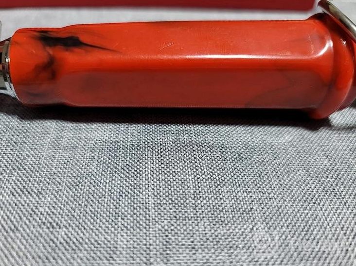 img 1 attached to Efficient 12-Inch Magnetized Honing Steel For Kitchen Knives - Super Hardness Sharpening Rod With High Durability And Gift Box - Round Honing Rod For Improved Knife Sharpness - KOPALA Brand review by Adam Webbie