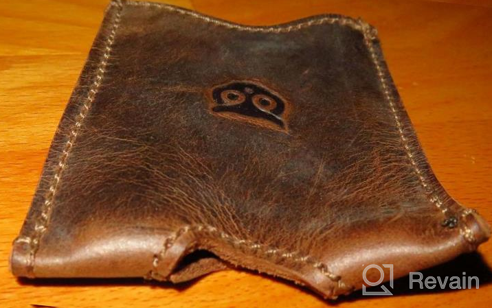 img 1 attached to 👨 Handcrafted Rustic Leather Men's Wallets, Card Cases & Money Organizers by Hide Drink review by Josh Boii