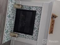 img 1 attached to Forest Green Mediterranean Tile Peel And Stick Wallpaper By RoomMates RMK11281WP review by Ken Beasom