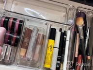 img 1 attached to 25-Piece Clear Plastic Drawer Organizers: Non-Slip Trays For Makeup, Jewelry, Office & More! review by Chris Crawford