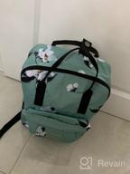 img 1 attached to HotStyle BESTIE Floral Backpack - Perfect For School, College & Travel In Magnolia Mint! review by Doug Ellingson