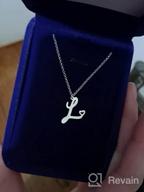 img 1 attached to Personalize Your Style with 💍 CLY Jewelry's Sterling Silver Custom Name Pendant review by Steven Asthana