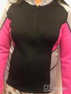 img 1 attached to CtriLady Women'S Wetsuit Top - 1.5Mm Neoprene Long Sleeve Jacket With Front Zipper For Water Sports review by George Miller