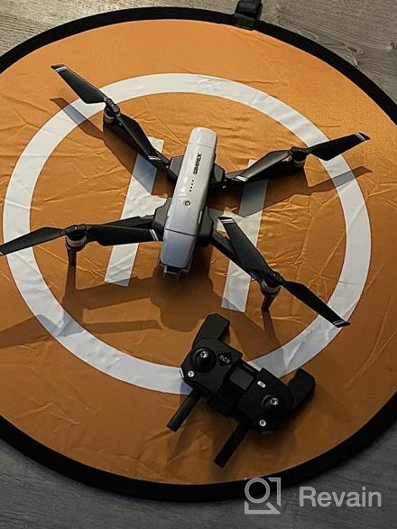 img 1 attached to Universal 21'' Waterproof Drone Landing Pad By KINBON - Fast-Fold, Double Sided Landing Pad For DJI Spark, Mavic Pro, Phantom 2/3/4 Pro, Inspire 2/1, 3DR Solo RC Drones & Helicopters review by Danny Thomas