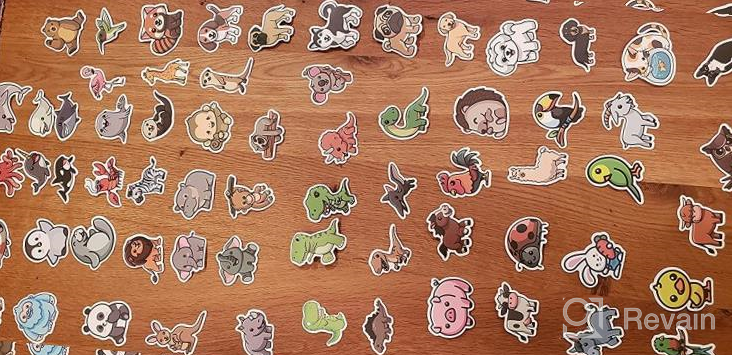img 1 attached to 200 PCS Cute Animal Waterproof Stickers For Teens Girls Kids - Vinyl Aesthetic Decals For Laptop, Phone, Skateboard And Water Bottle review by Donny Collins