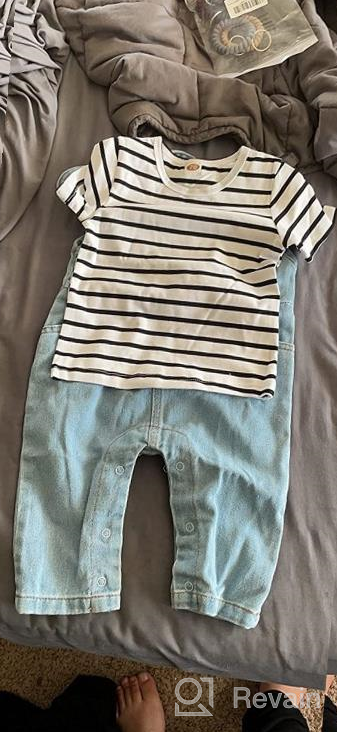 img 1 attached to Adorable Newborn Clothes: Toddler Jumpsuit Overalls for Girls' - Clothing, Jumpsuits, & Rompers review by Reggie Hobbs