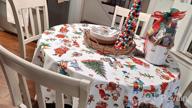 img 1 attached to 60X120 Rectangle Tablecloth - 100% Cotton Kitchen Dining Table Cloth For Parties, Wedding Use Thanksgiving/Christmas By Maison D' Hermine Kelim review by Amanda Austin