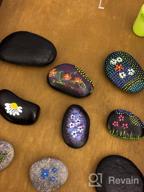 img 1 attached to 🎨 BigOtters 12 Mandala Painted Kindness Rocks, 2-3 inches, Ideal Easter Gifts. Perfect for Kids and Adults. Weighs Approximately 3.7 Pounds. review by Nick Shirodkar