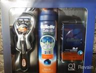 img 1 attached to Gillette Fusion5 ProGlide Men's Razor, 1 Cassette, 5 Carbon Blades, FlexBall Technology, Trimmer review by Aditya ᠌