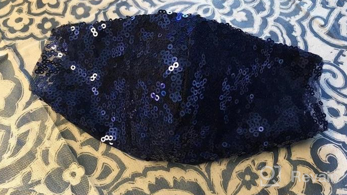 img 1 attached to Sparkle Up Your Event Decor With 1 Yard Of Royal Blue Sequin Fabric - Perfect For Tablecloth, Linen And Table Runner! review by John Hattalli