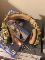 img 1 attached to Camo BENGOO Stereo Gaming Headset - Noise Cancelling, LED Light, Bass Surround, Soft Memory Earmuffs For PS4, PC, Xbox One And More review by Brian Dildine