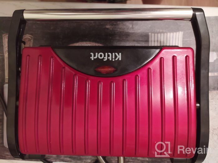 img 1 attached to Sandwich maker Kitfort KT-1609 Panini Maker, red review by Felicja Chmielewska ᠌