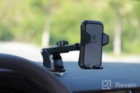img 8 attached to VANMASS [Обновленный] Автомобильный держатель для телефона [Мягкий силикон с противоскользящим покрытием и мощное всасывание] Лобовое стекло приборной панели Универсальное автомобильное крепление GPS, совместимое с IPhone 14 13 12 11 Pro Max &amp; Truck / SUV / Jeep (розовый)