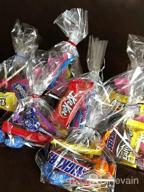 img 1 attached to Poly Treat Bags With Twist Ties In Assorted Colors For Candies, Cookies And Treats - Pack Of 200 (5'' X 7'') review by Antonio Moore