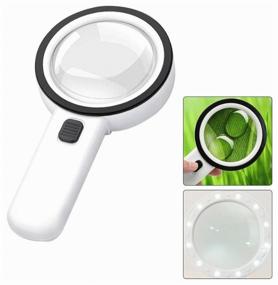 img 4 attached to Illuminated Magnifier / Manual Magnifier / LED Magnifier / Magnifying Glass for Reading and Crafts 30x