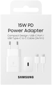 img 2 attached to Wall charger Samsung EP-T1510 + USB Type-C cable, 15 W, white