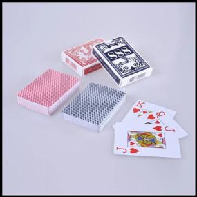 img 1 attached to Playing cards 888/plastic/poker red
