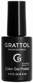 img 1 attached to Grattol gel polish for nails Color Gel Polish, 9 ml, dark orchid