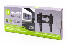 img 1 attached to 📺 Modern Wall Bracket HARPER TVM-1742 Black: Space-Saving Solution for Stylish TV Display