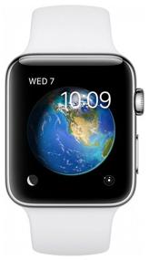 img 1 attached to Apple Watch Series 2 42mm Stainless Steel Case with Sport Band