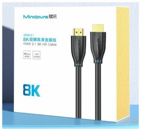 img 1 attached to Cable Mindpure HDMI - HDMI 2.1 8k 60Hz, 4k 120Hz, HDR, eARC, HD007 1m.